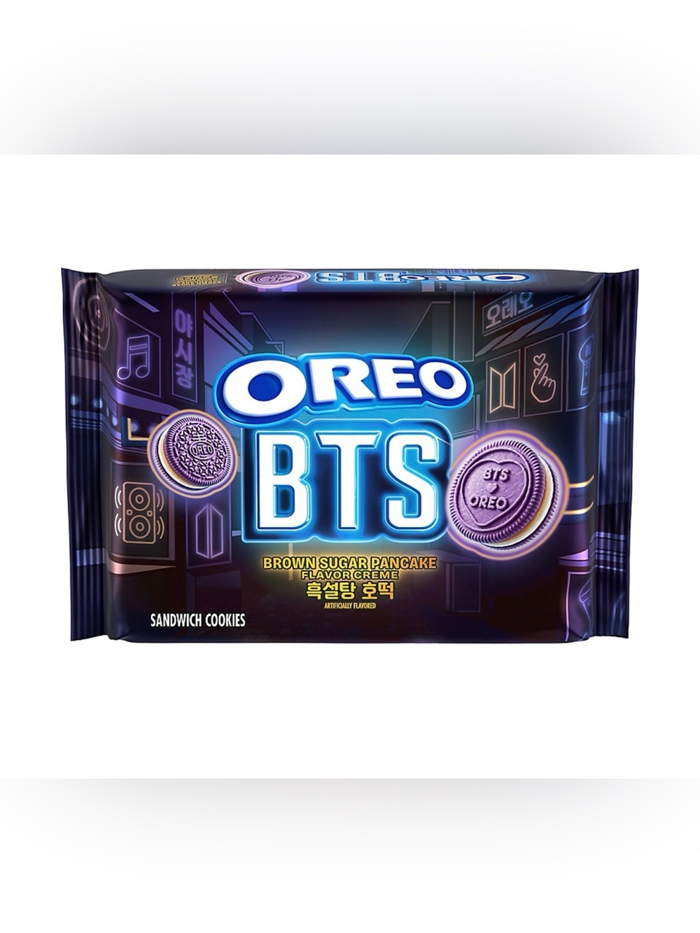 OREO X BTS BROWN SUGAR PANCAKE PURPLE COOKIES LIMITED EDITION 10.68 oz